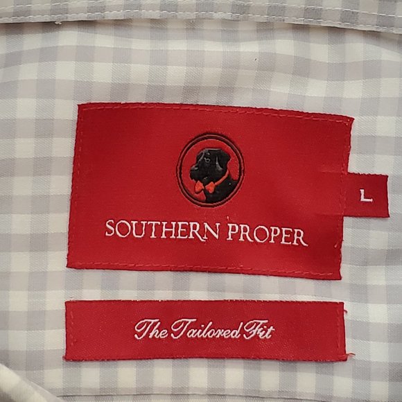 Southern Proper Tailored Fit Button Down L - Picture 4 of 7